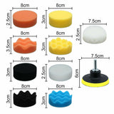 22pcs 3" Buffing Waxing Polishing Sponge Pads Kit Set For Car Polisher Drill