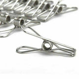 Stainless Steel Clothes Pegs 10X Hanging Clips Pins Laundry Windproof Clamp