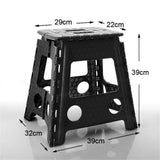 39cm Portable Folding Step Stool Ladder Non slip Caravan Camping Chair Durable