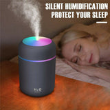 Car Air Purifier USB Diffuser Aroma Oil Humidifier Mist Led Night Light Home