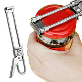 2x Bottle Opener Multifunctional Beer Adjustable Stainless Steel Jar Lid Gripper