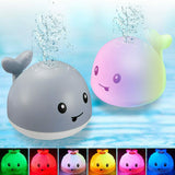 Whale Automatic Water Spray Bath Toy With LED Lights Baby Bathroom Toy Kids