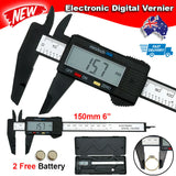 150mm 6'' Inch Electronic Digital Vernier Micrometer Caliper Gauge Carbon Fiber
