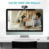 Full HD 1080P Webcam with Microphone USB Streaming Camera For PC MAC Laptops