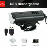 Waterproof Rechargeable LED Bike Bicycle Light USB Cycle Front Back Headlight