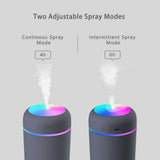 Car Air Purifier USB Diffuser Aroma Oil Humidifier Mist Led Night Light Home