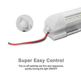 2 X72 LED Strip Lights Bars 12V Car Interior Lamp for Van Caravan Boat Camping