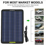 10W 5W Solar Panel Kit 12V Trickle Car Battery Charger Waterproof Boat