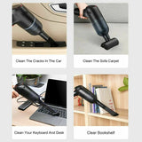 8000Pa Car Vacuum Cleaner Suction Cordless Handheld Rechargeable Portable Duster