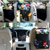 Waterproof Car Trash Can Waste Basket Storage Garbage Bag Seat Back Organizer