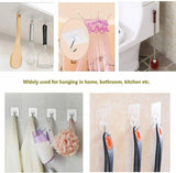 Clear Seamless Removable Adhesive Hook Strong Stick Wall Hook Kitchen Hanger