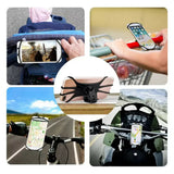 Universal Motorcycle Bike Mount 360° Phone Holder Bicycle Cradle iPhone Galaxy