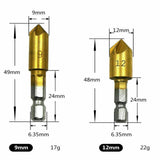 6pcs Countersink Drill Bit Crosshole Cutting Tool Drill Bits Metal Drilling