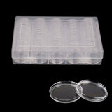 100PCS Australian Coin Collection Round Storage Cases Capsules Holder Album