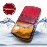LED TAIL STOP BRAKE LIGHTS WATERPROOF TRAILER CARAVAN VANS BAR BRAND SUMERGABLE