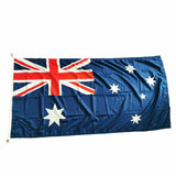 1800x900 HEAVY DUTY Australian Flag Polyester Metal Woven Brass Sister Clips