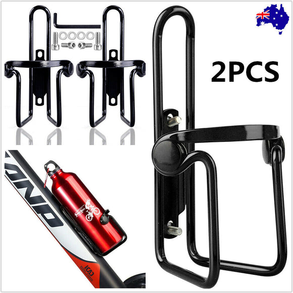 Set Bike Bicycle Bottle Holder Drink Rack Mountain Bike Water Bottle Metal Cage