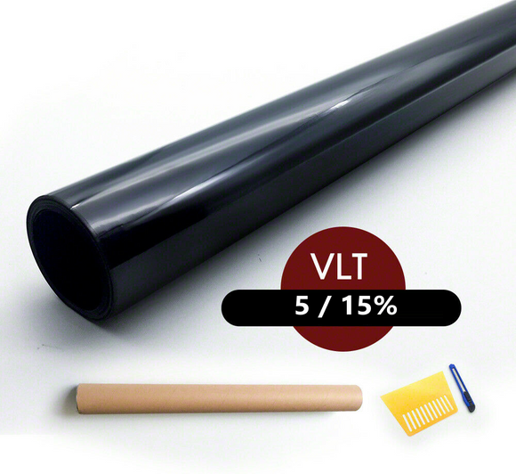 Window Tint Film 5/15% VLT Black Roll 76cm X 7m Car Auto House Home