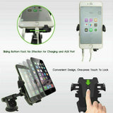 Universal 360° 2 in 1 Car Windshield Holder Cradle GPS Mobile Smart Phone Mount