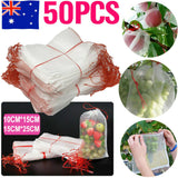 50-100pcs Agriculture Garden Fruit Vegetable Protection Exclusion Mesh Net Bags