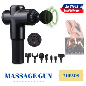 7 Heads Massage Gun Vibration Muscle Therapy Percussion Tissue Massager