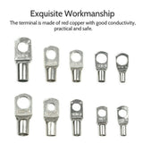 100X/170X/220X Tinned Battery Copper Cable Lugs Crimp Terminals Set
