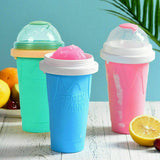 Slushie Maker Cup Quick Freeze Magic Squeeze Cup Milkshake Cup Ice Cream Maker