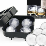 Large Ice Cube Tray Ball Maker Big Silicone Mold Sphere Whiskey Round Mould DIY
