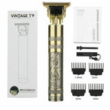 USB Men's Cordless Trimmer Groomer Kit Beard Shaver Electric Hair Clippers