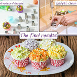 71PCS Piping Nozzles Set Cake Decorating Flower Russian Icing Tips Pastry Tools