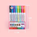 Multicolored 8/12/24 Color Super Squiggles Outline Marker Pen Set Painting Art