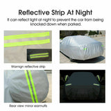 UV Resistant 3Layer Aluminum 3XXL Waterproof Outdoor Car Cover Double Thick Rain