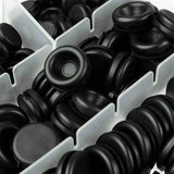 200 Pcs Auto Rubber Grommet Assortment Set Fastener Kit Blanking 7 Popular Sizes