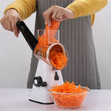 3in1 Multi-function Food Vegetable Manual Rotary Drum Grater Chopper Slicer Tool