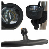 160 PSI High Pressure Air Pump Bicycle Bike Alloy Floor Dual Valve Gauge