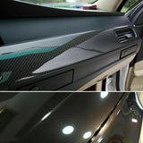6D Gloss Black Carbon Fiber 150x90CM Vinyl Car Phone Laptop Wrap Sticker Film