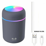 Car Air Purifier USB Diffuser Aroma Oil Humidifier Mist Led Night Light Home