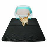 Waterproof Double-Layer Cat Litter Mat Pad Trapper Foldable Pet Rug Home L Size