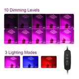 4 Head 80 LED 40W Plant Lamp Grow Light Growing Vegetables Flowers Indoor Clip