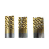 3pcs 4-32mm + Pouch / 99PCS 1.5-10mm Titanium Drill Bit Set Metal HSS