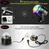 RGB LED Disco Ball USB DJ Party Light Effect Strobe Remote Control