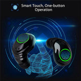 Sweatproof Wireless Bluetooth 5.0 Earphones Headphones Sport Gym Earbuds w/ Mic