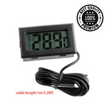 Set of 18CM Aquarium LED Aqua Fish Tank Light Blue White Digital LCD Thermometer