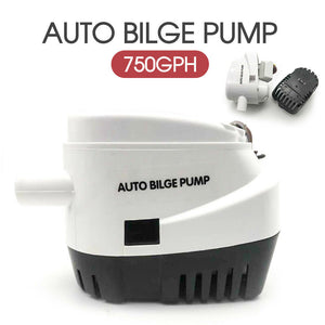 750GPH 12V Boat Automatic Bilge Water Pump Marine Submersible Float Switch