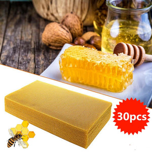 Honeycomb Foundation Sheet Wax Frames Beekeeping Honey Bee Hive Equipment 30PCS