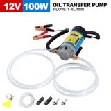 Portable Electric Oil Transfer Extractor 12V Fluid Suction Pump Diesel Siphon