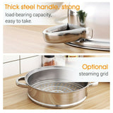 4 /5 Tier Stainless Steel Steamer Meat Vegetable Cooking Steam Pot Kitchen Tool