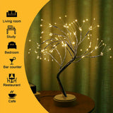 LED Night Light Tree Table Desk Lamp Gold Branch Battery USB Wedding Party Decor