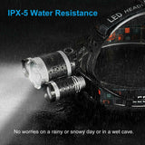 100000LM RECHARGEABLE HEADLAMP 3T6 XML LED HEADLIGHT HEAD TORCH FLASHLIGHT