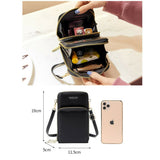 Women Crossbody phone Purse Touch Screen Bag RFID Blocking Wallet Shoulder Strap